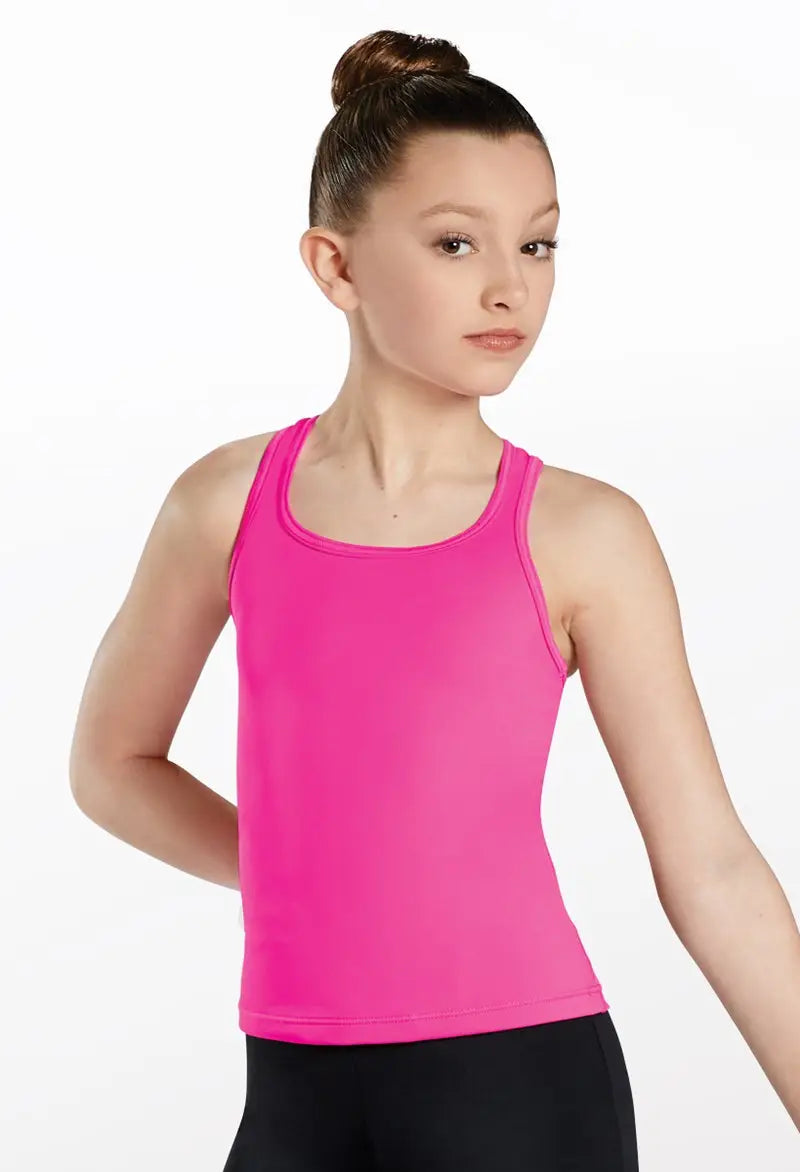 Pre-Owned Top Balera MT12464 Adult Sizes Teal or Pink Gymnastics Jazz