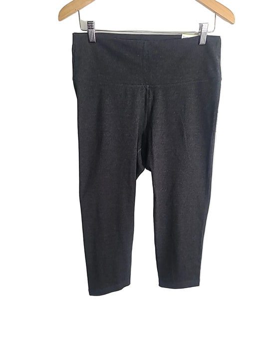 Pre-Owned Leggings Medium Adult Dark Gray Old Navy Crop Gymnastics