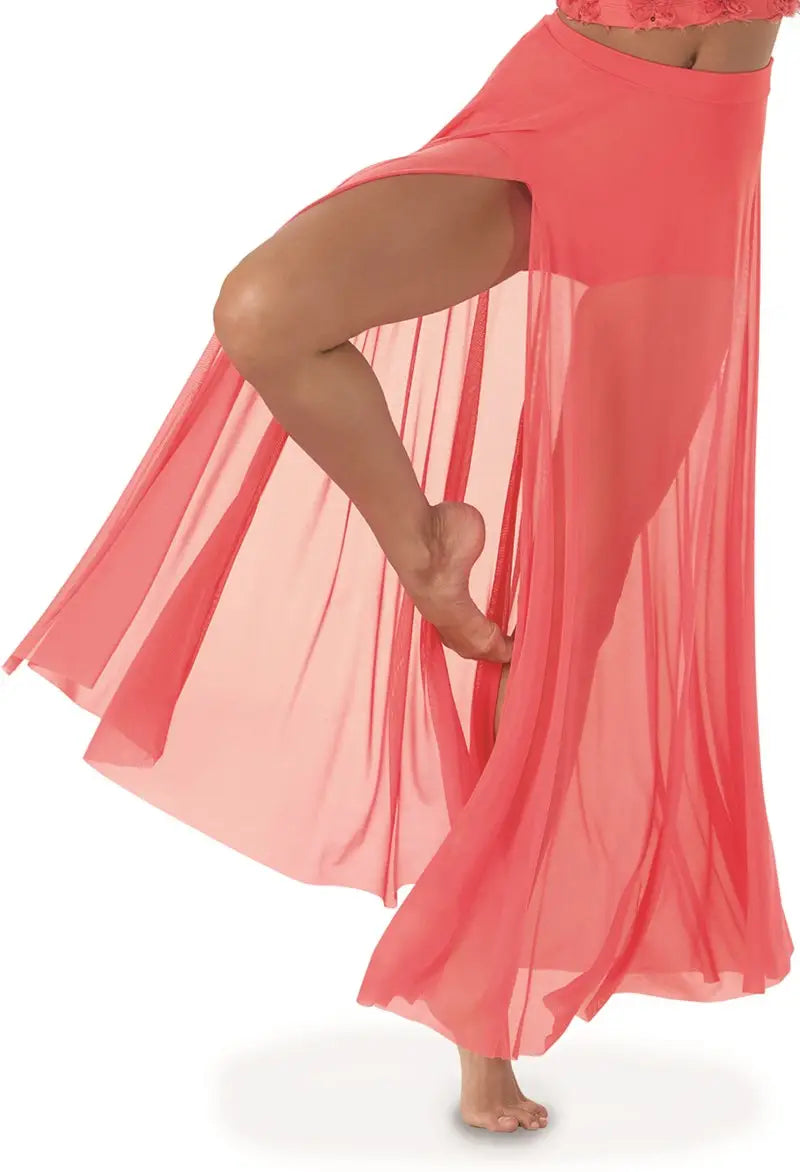 Pre-Owned Skirt Balera S7926 Medium Adult Black Long High Waist Skirt Contemporary Costume