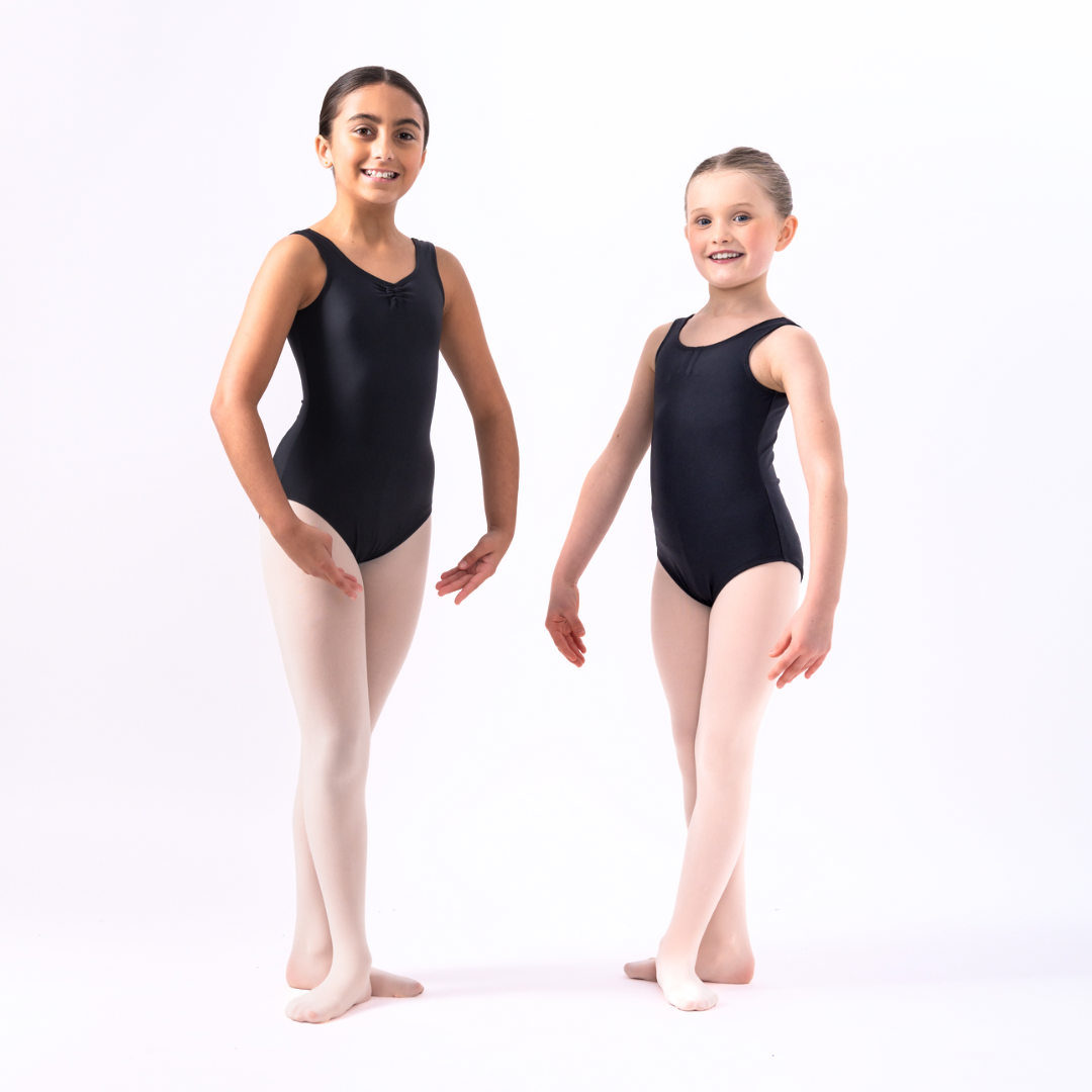 New Leotard Silky Dance Adult Sizes Ruched Tank Leotard