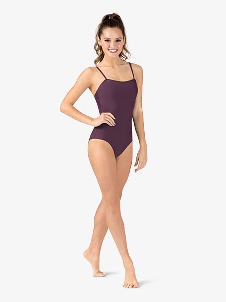 Pre-Owned Leotard Theatricals TH5112 XL Adult Black Square Neck Ballet Jazz