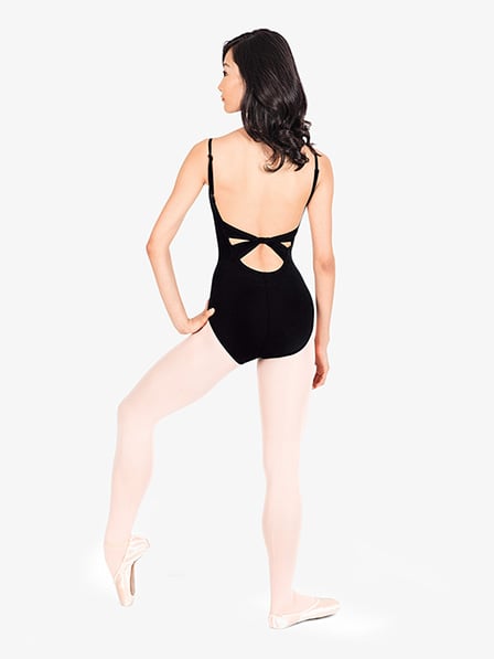 Pre-Owned Leotard Theatricals TH5509 XL Adult Black Twist Back Ballet Jazz