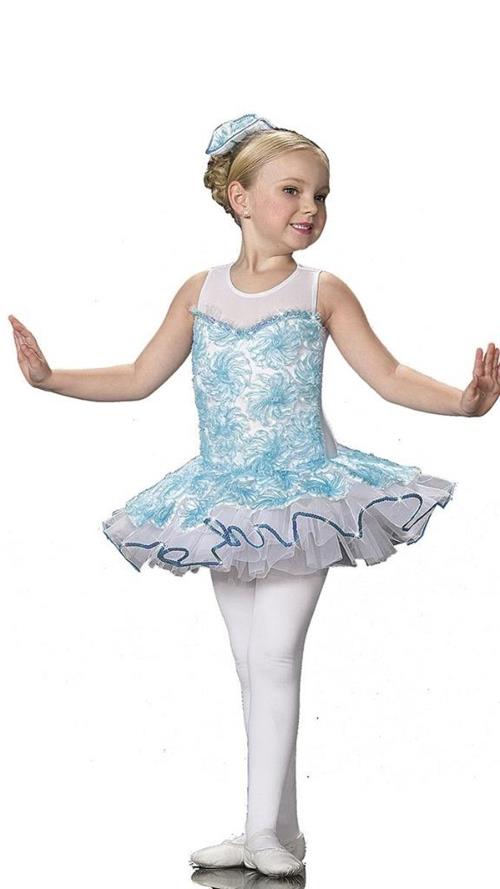 Pre-Owned Costume Art Stone  26C012 Small Child Blue Tutu Ballet Sequin