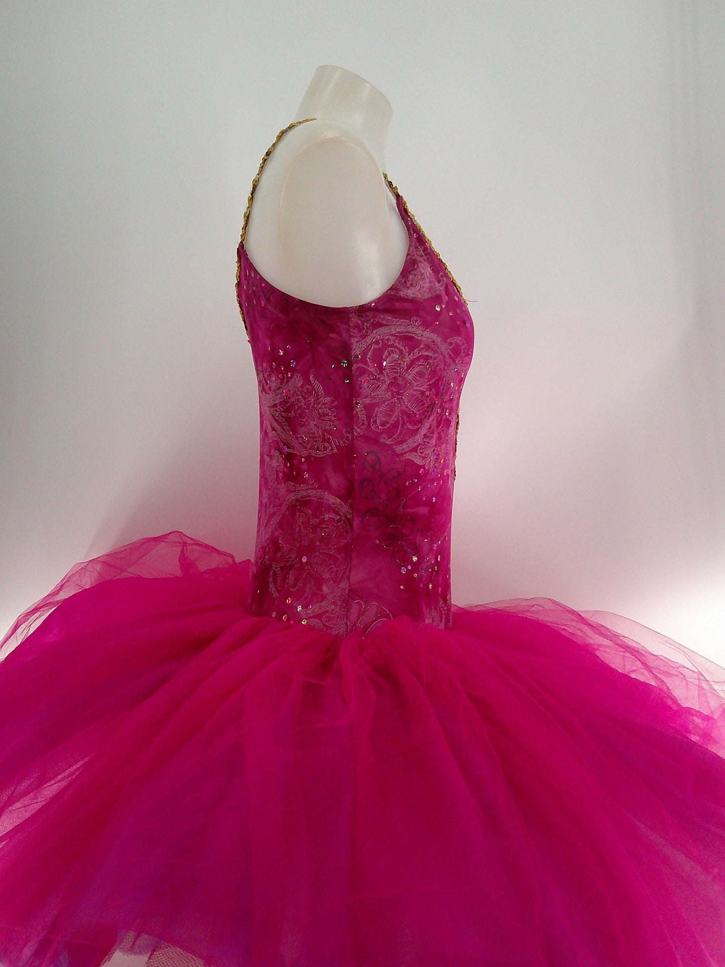Pre-Owned Costume Algy   Medium Adult Pink Tutu Ballet  Sequin 1