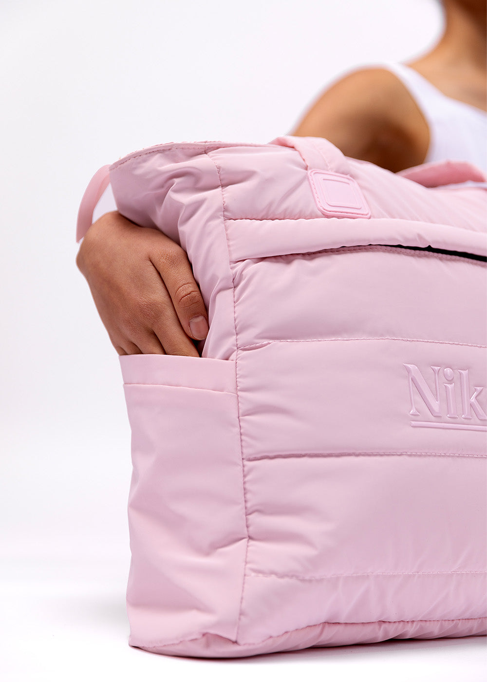 New Medium Tote with Zipper Nikolay Pink or Black