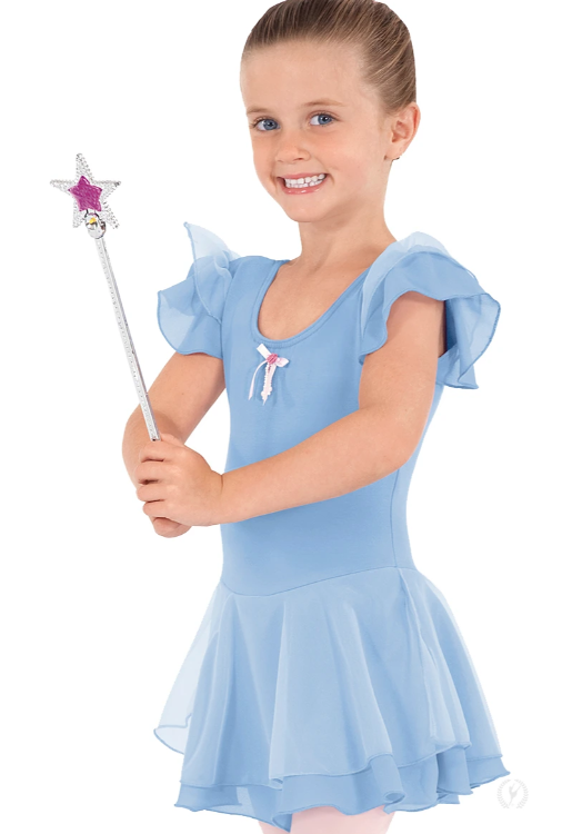 NEW Leotard Dress Eurotard 0206 Multiple Colors Child Sizes Flutter Sleeve Ballet