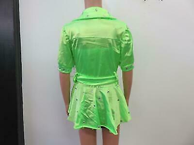 Pre-Owned Costume Weissman 6866 Large Child Green Jazz Tap Rhinestones