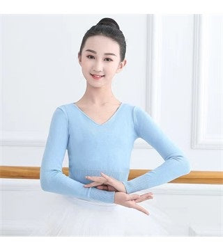 Pre-Owned Knit Shrug Sweater DUX Small Child Blue Ballet