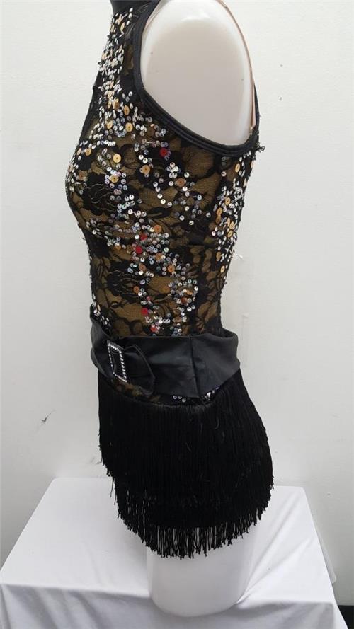Pre-Owned Costume Curtain Call  J4562 XL Child Gold  Jazz