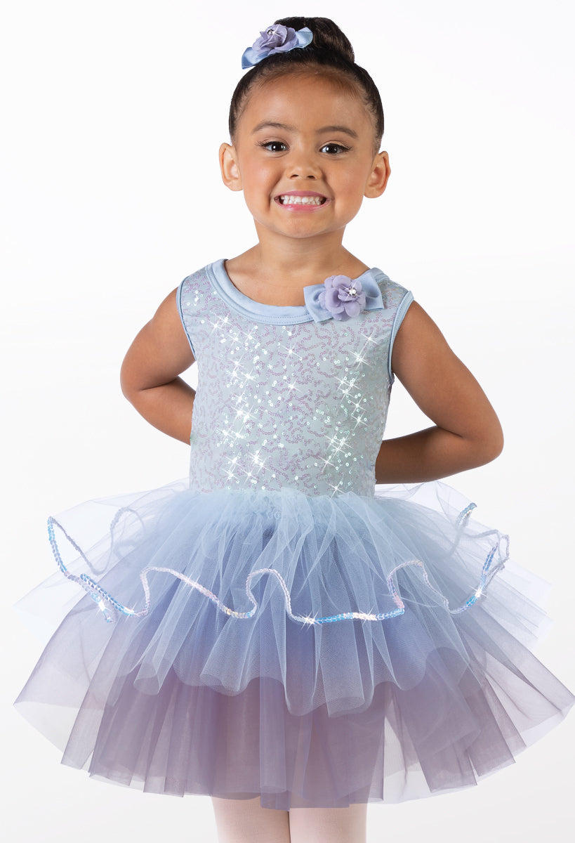 Pre-Owned Costume Weissman  14400 Small Child Blue Tutu Dress Ballet  Cinderella