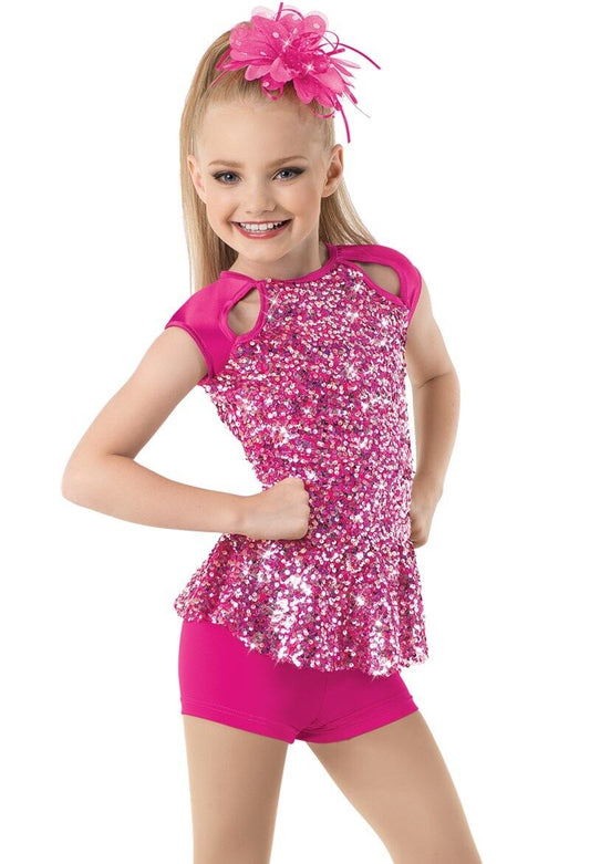 Pre-Owned Costume Weissman  10727 Intermediate Child Hot Pink  Jazz