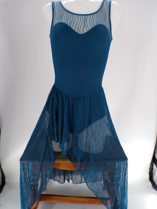 Pre-Owned Costume Body Wrappers  P1094 Small Adult Teal  Contemporary