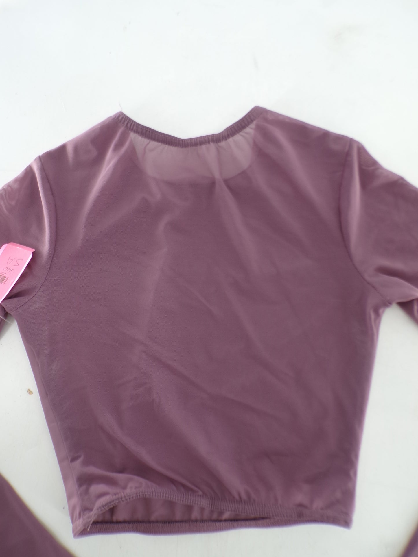 Pre-Owned Crop Top No Tag   Medium Adult Mauve  Jazz Cheer