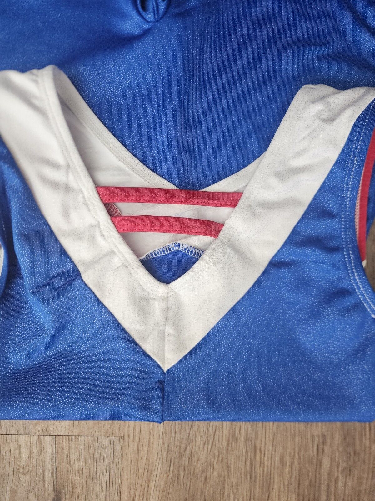 Pre-Owned Biketard Freestyle   Large Child USA Patriotic  Gymnastics