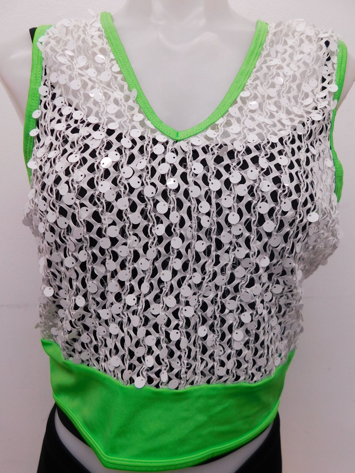 Pre-Owned Costume Curtain Call  J4808 XL Child Green  Jazz