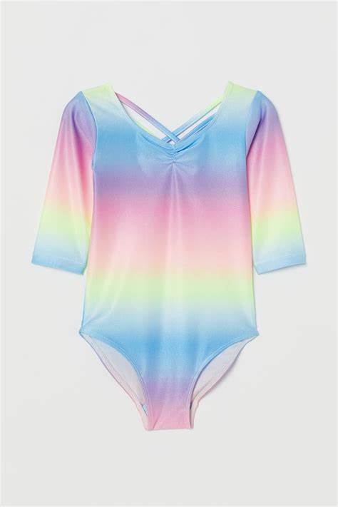 Pre-Owned Leotard No Tag   Small Child Pastel Rainbow  Ballet Contemporary