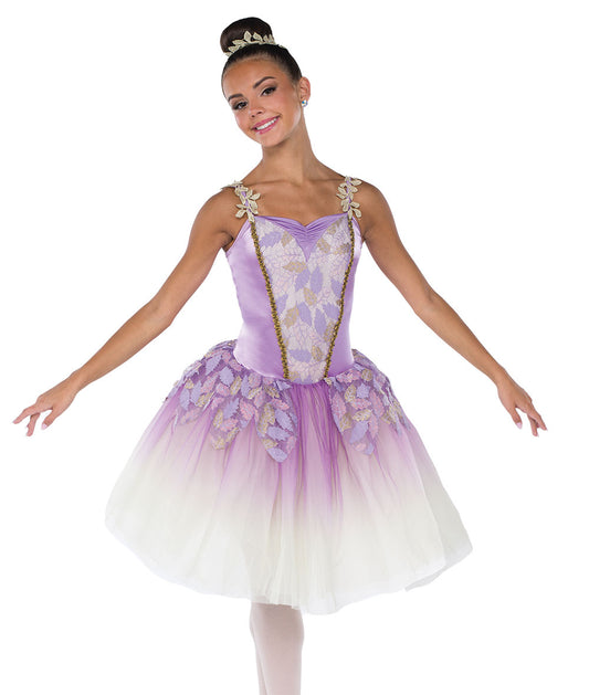 Pre-Owned Costume XL Child Lavender A Wish Come True 25030 Ballet pointe YAGP Tutu Classical Floral