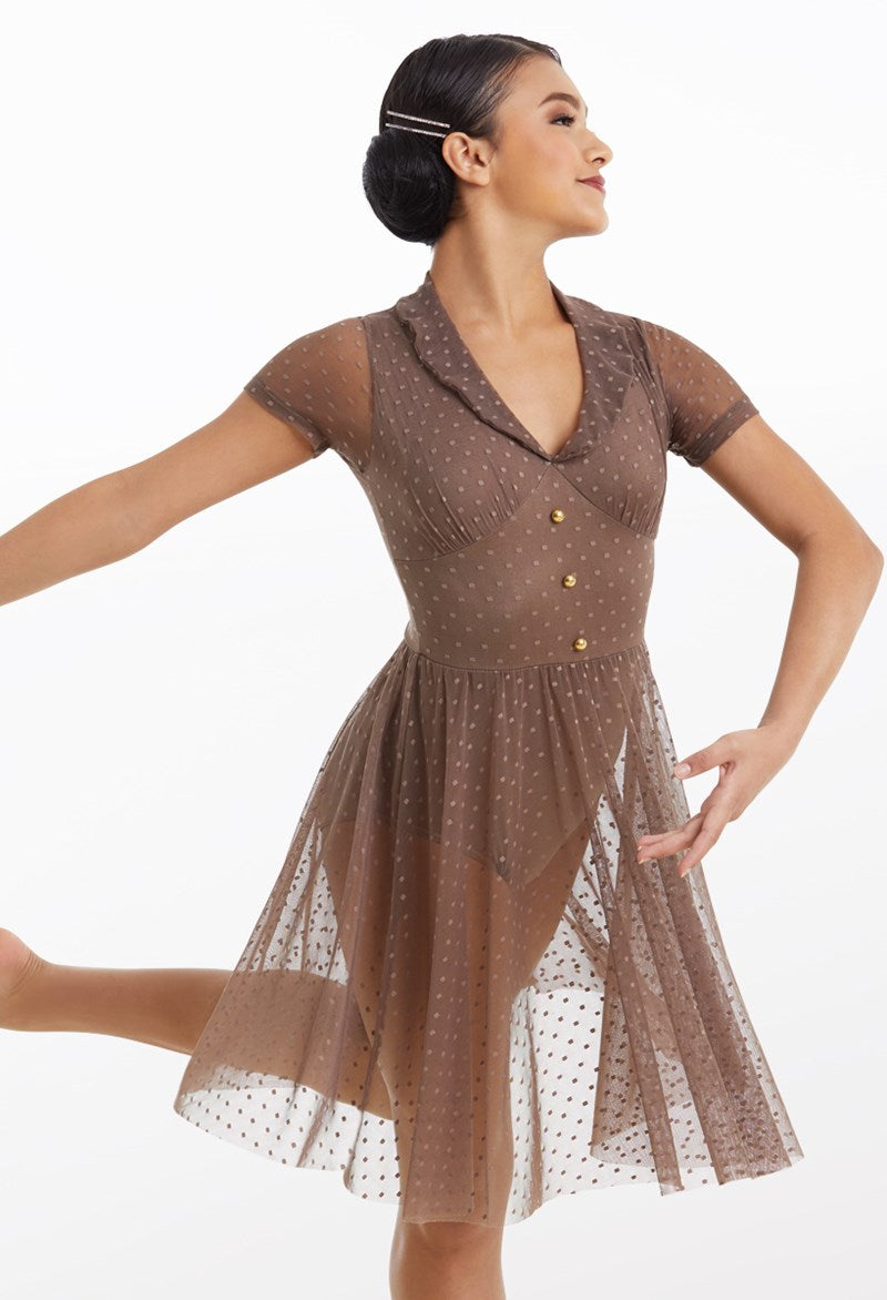 Pre-Owned Costume Weissman  11224 Medium Child  Brown Dress Contemporary