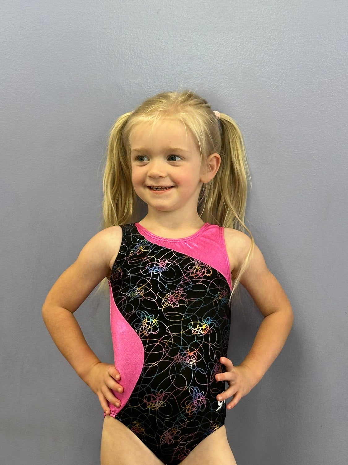 Pre-Owned Leotard Gk Elite   Child XS Pink  Gymnastics
