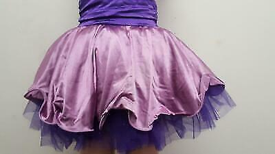 Pre-Owned Costume Weissman  6826 Small Child Purple Puffy Dress Jazz Sequin