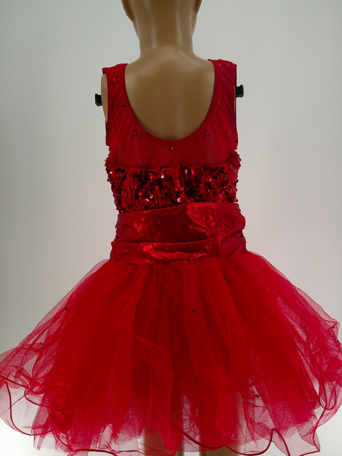 Pre-Owned Costume Weissman  8802 Int. Child Red Dress Jazz  Sequin