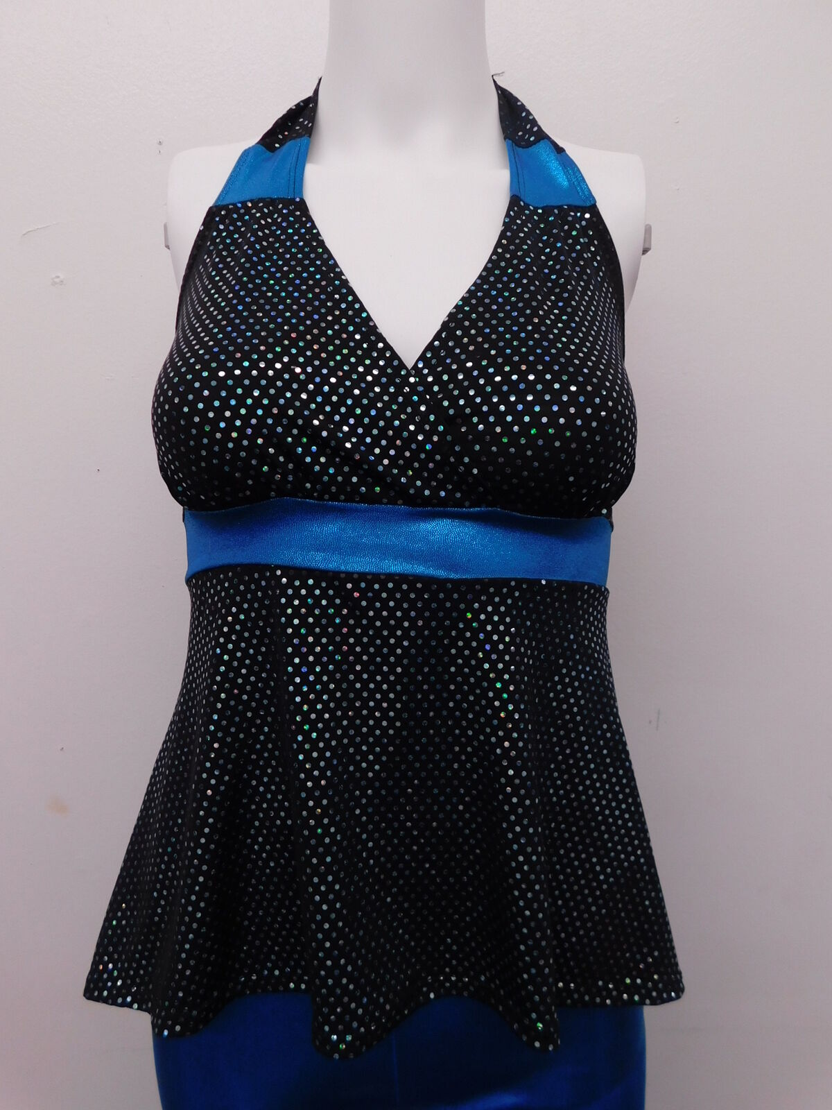 Pre-Owned Costume Leo's Dance  71512 Large Child Turquoise  Jazz