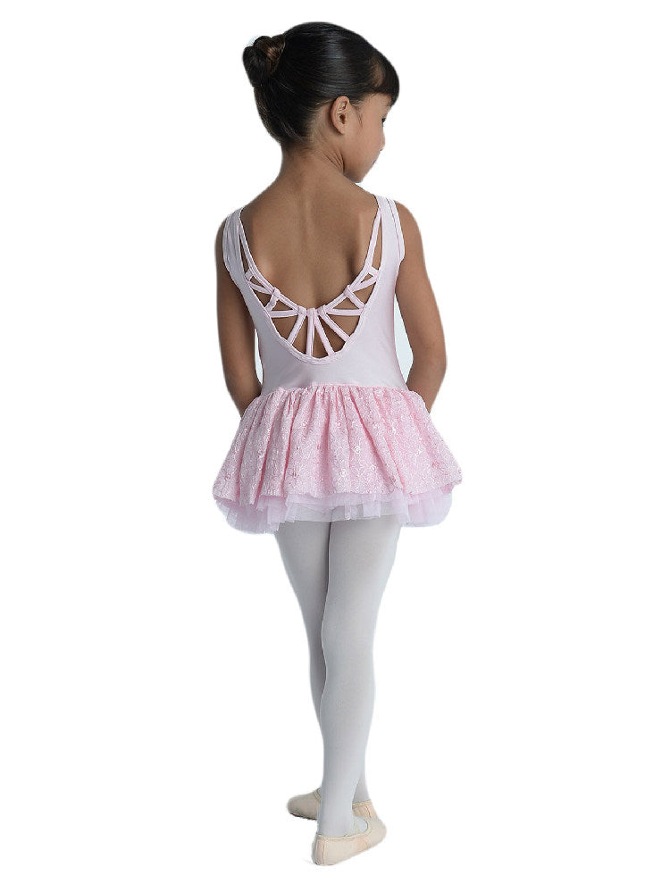 Pre-Owned Tutu Dress DanzNMotion 19205C Small Child Lt Blue Ballet Tap