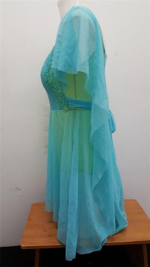 Pre-Owned Costume Art Stone  2214 Large Child Blue  Contemporary