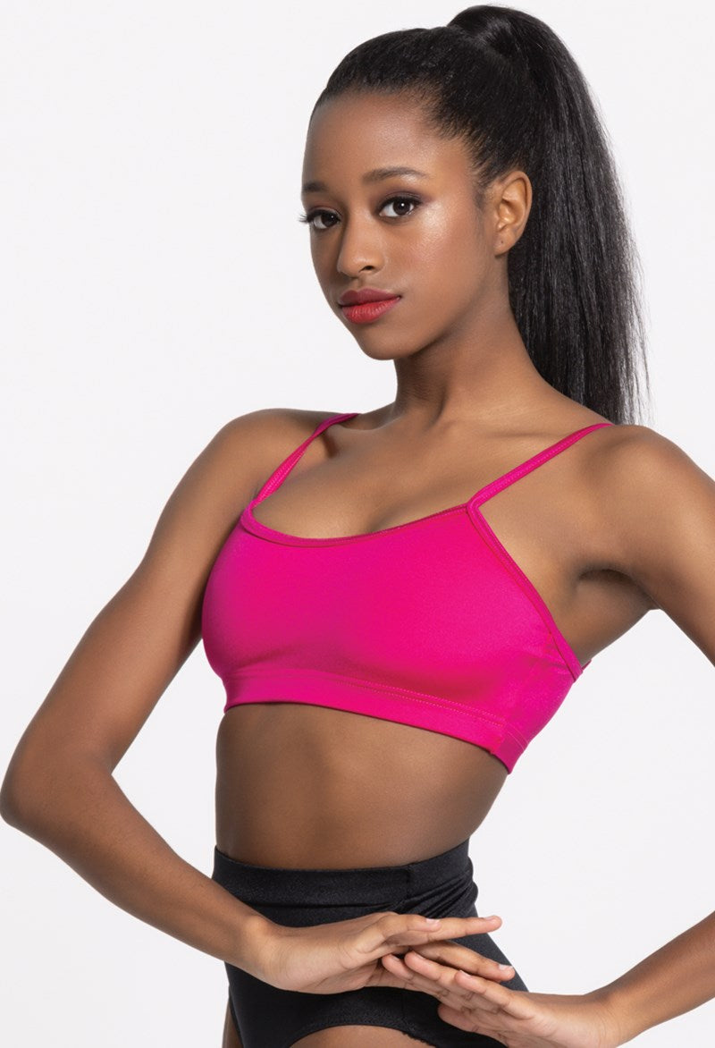 Pre-Owned Crop Top Balera  SH11076 XS Adult Dark Pink  Hip Hop Clogging