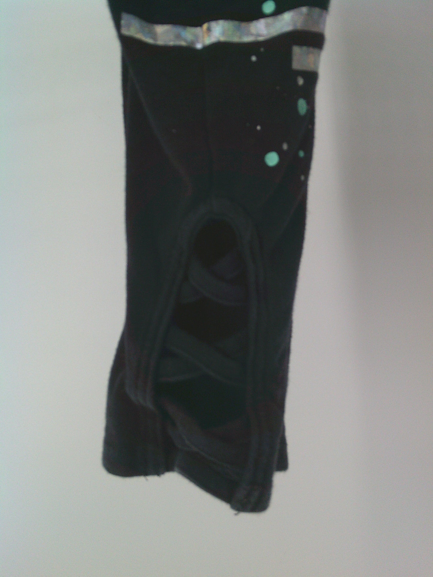 Pre-Owned Leggings Justice   Medium Child Teal  Jazz Tap Hip Hop