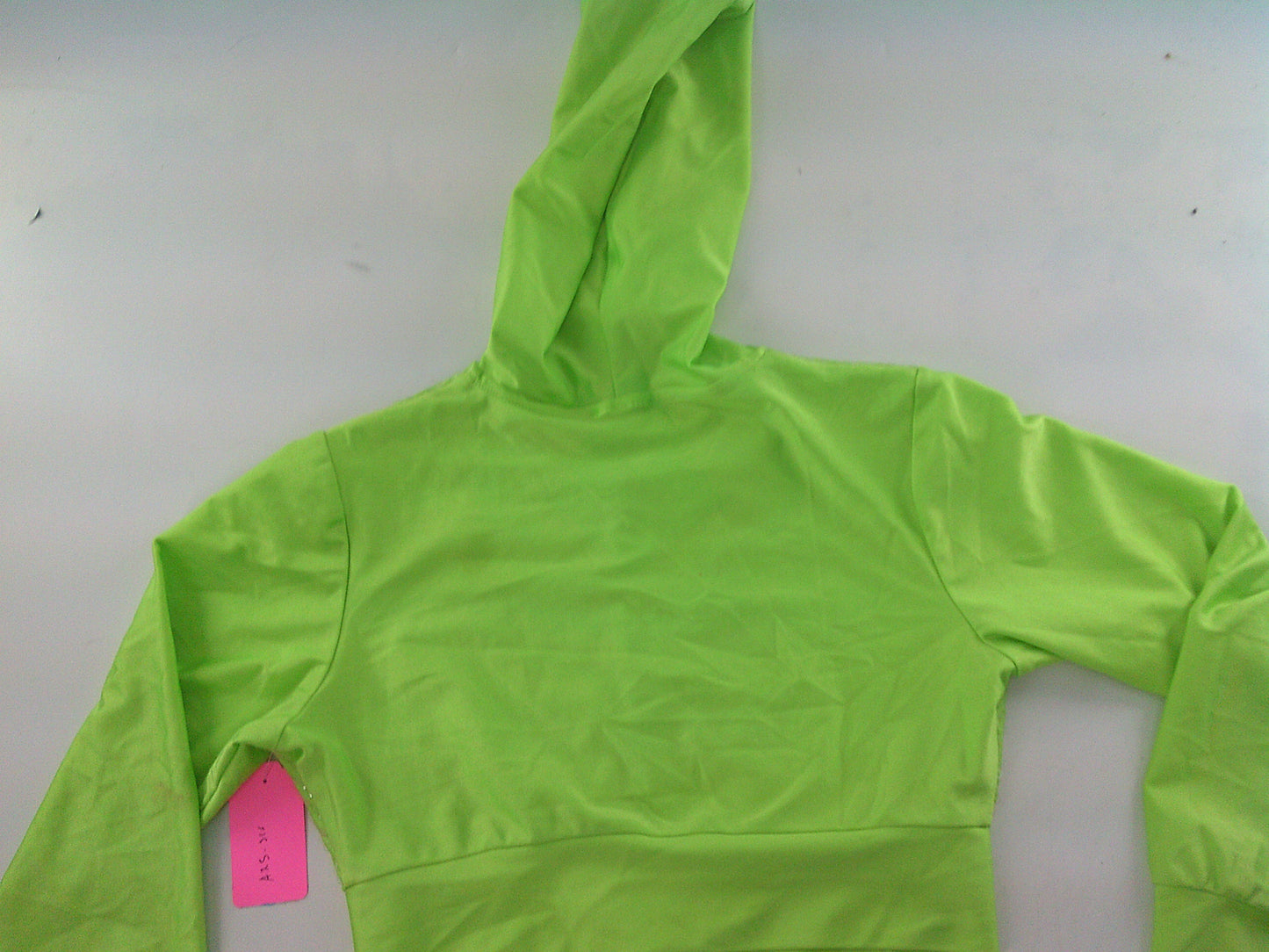 Pre-Owned Crop Jacket No Tag   Large Child Lime Green  Jazz