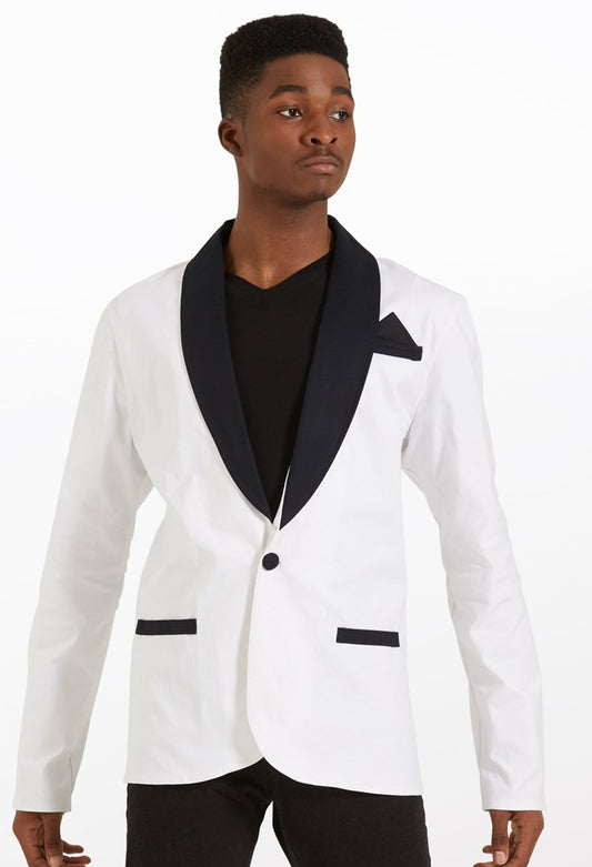 Pre-Owned Boys Costume Jacket Weissman  11986 Medium Child White  Jazz Tap