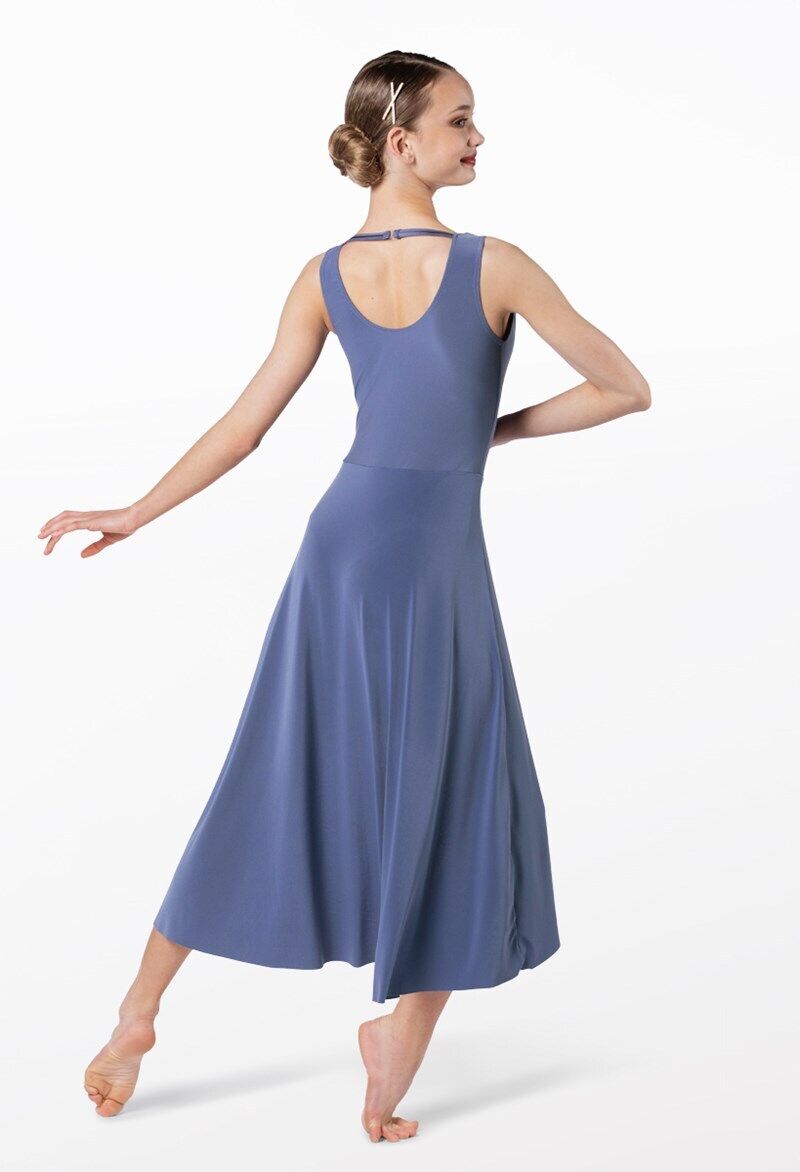 Pre-Owned Costume Weissman  13754 Medium Adult Blue Dress Lyrical