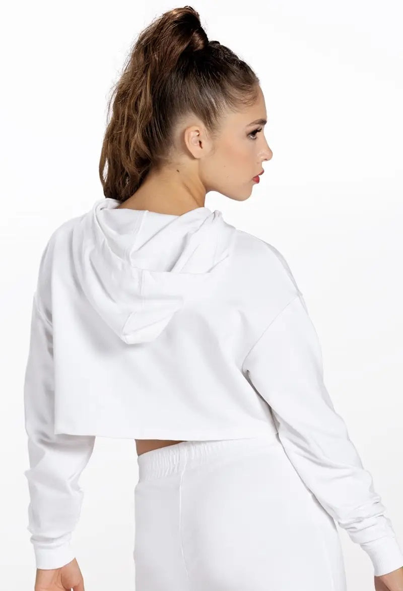 Pre-Owned Crop Hoodie Balera  AH10417 Small Adult Black  Jazz Hip Hop