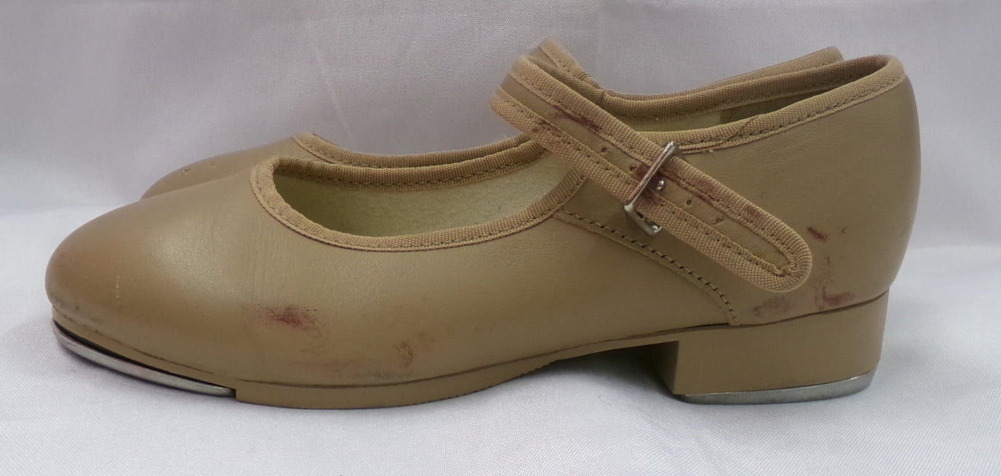 Pre-Owned Tap Shoes Capezio Kids 4M Mary Jane Leather Buckle