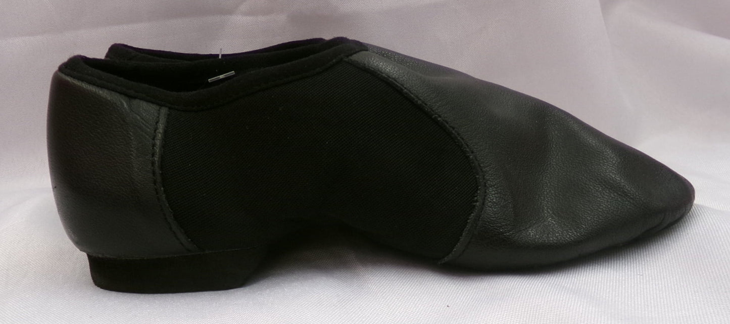 Pre-Owned Jazz Shoes DanzNMotion Adult 5M Stretch Leather Pull On Split Sole