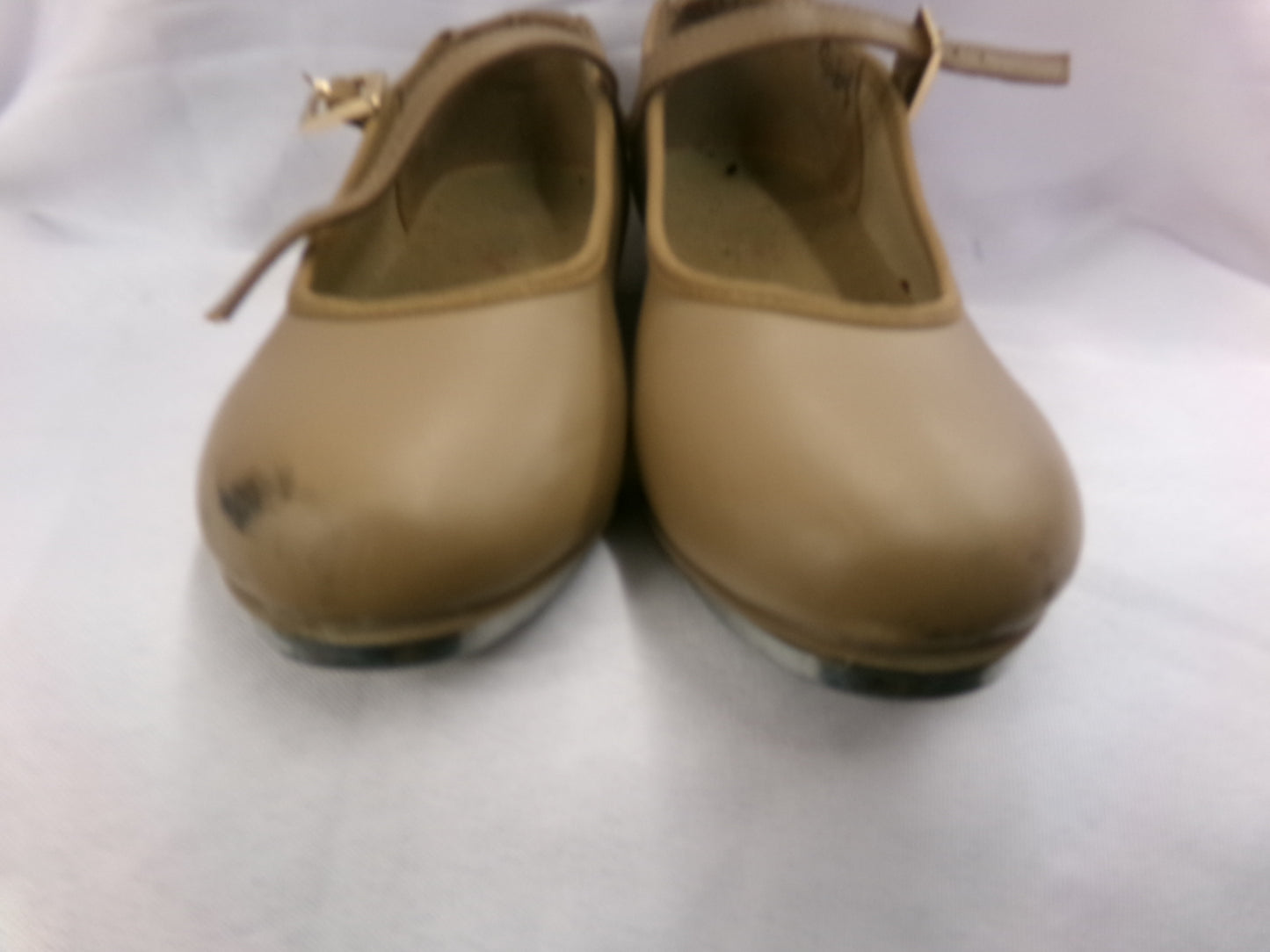 Pre-Owned Tap Shoes Dancing Fair Girl's 1M Mary Jane Leather Buckle