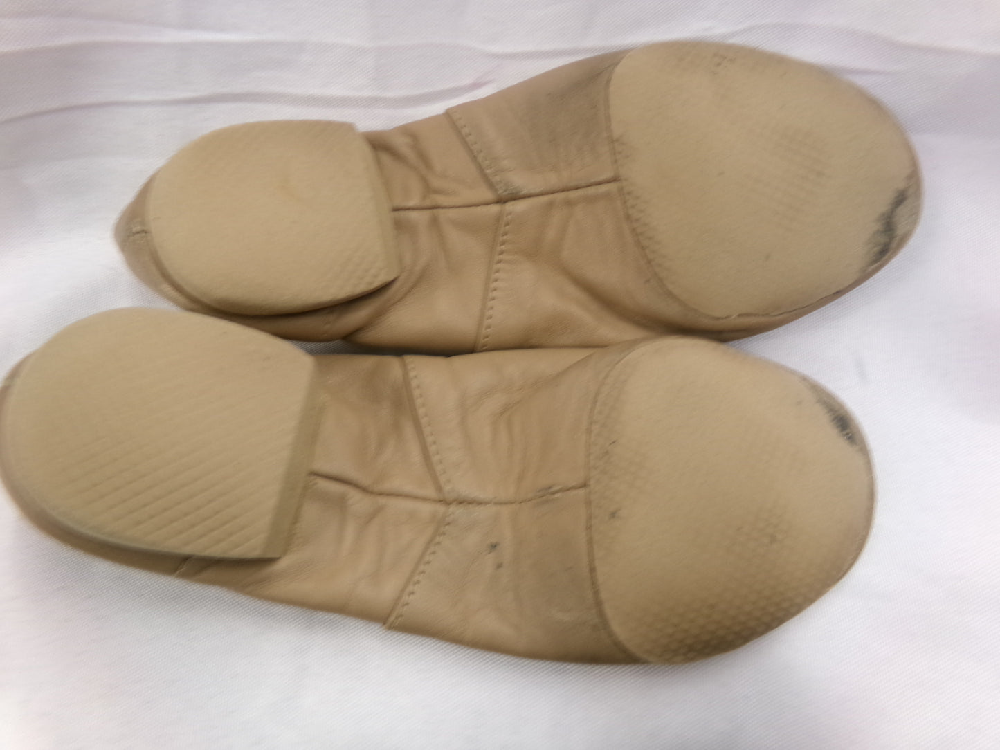 Pre-Owned Jazz Shoes Dancing Fair Big Kid 3M Top Elastic Leather Slip On