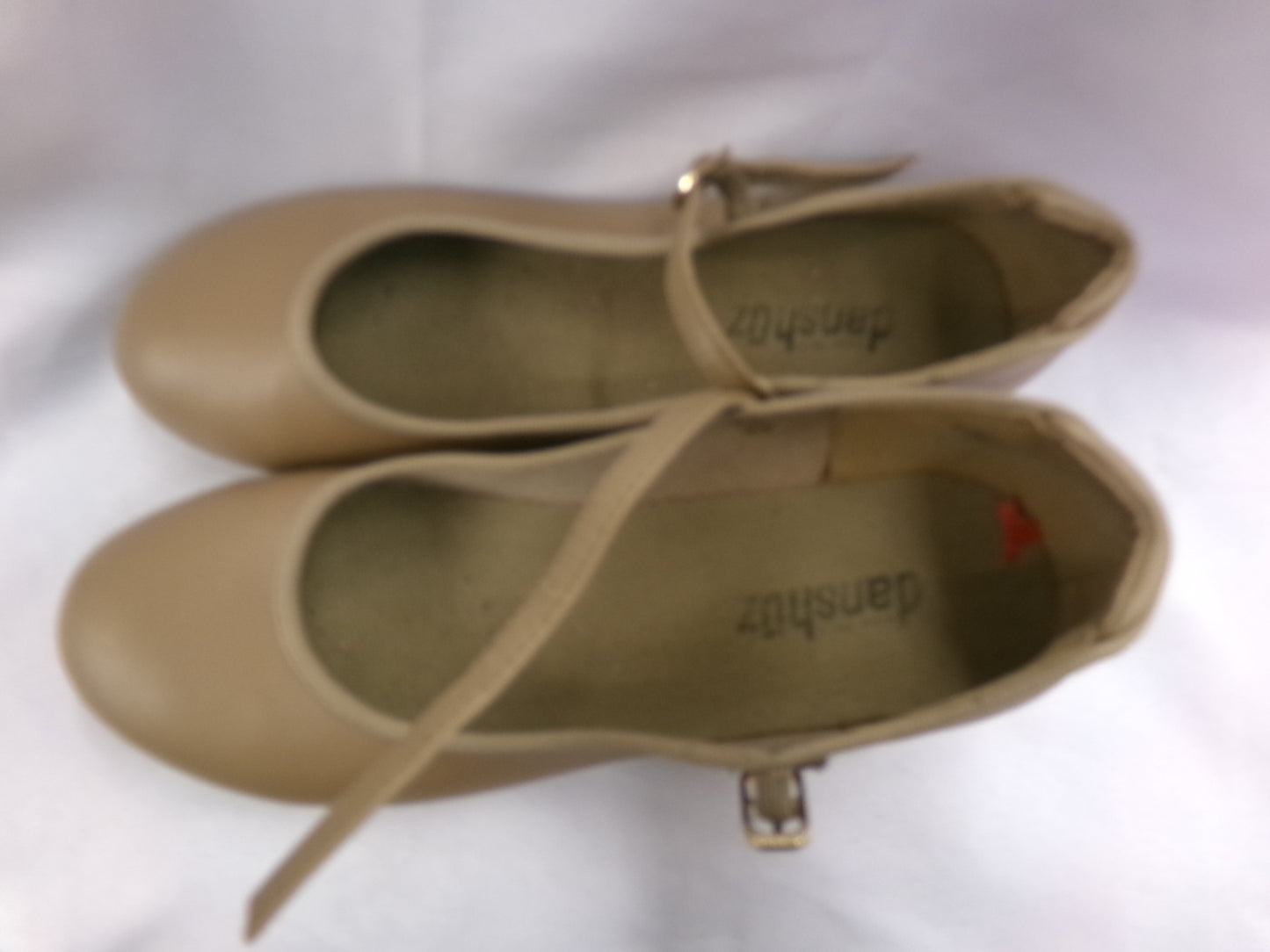 Pre-Owned Tap Shoes Dancing Fair Adult 5M Mary Jane Leather Buckle
