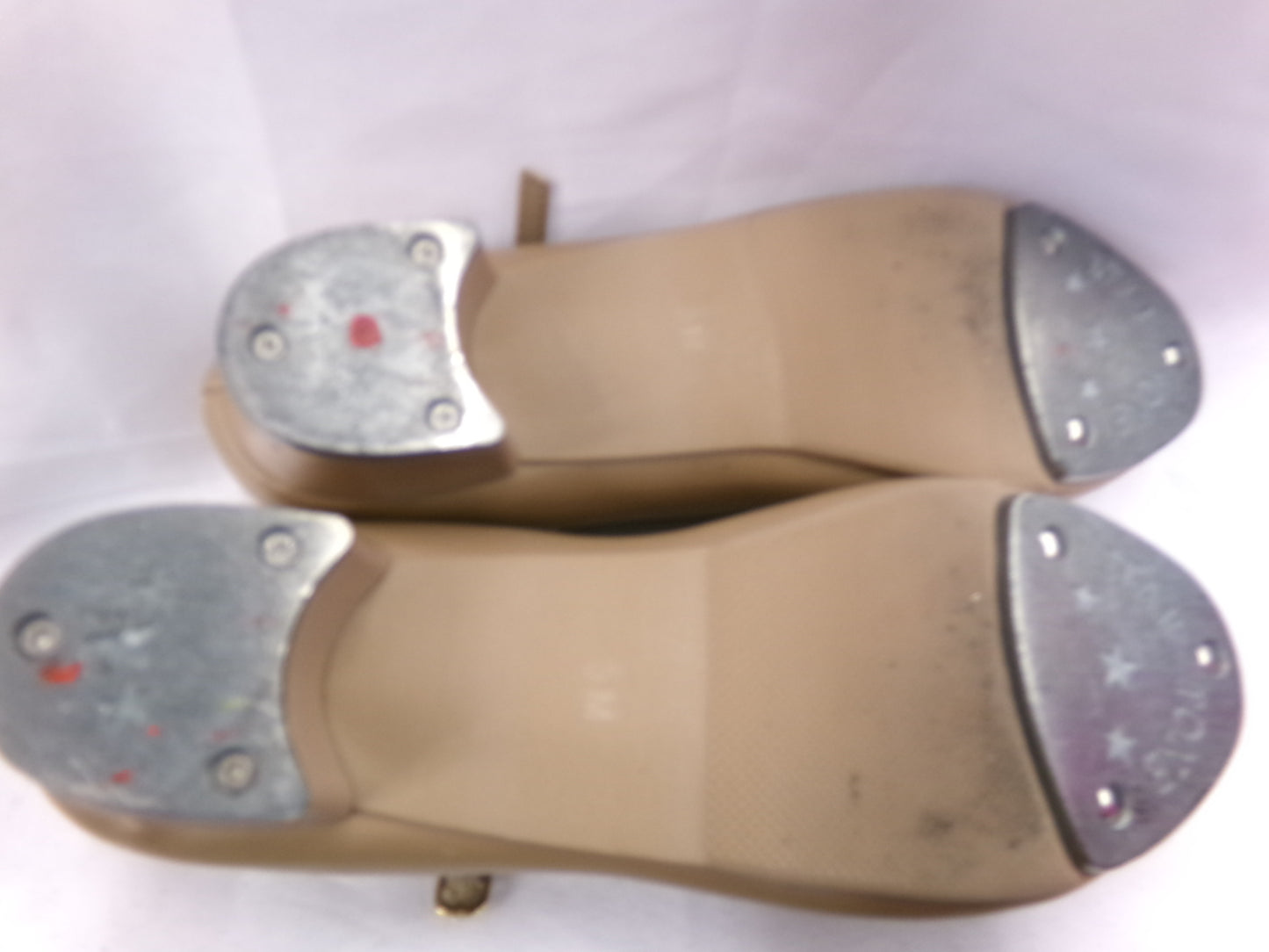 Pre-Owned Tap Shoes Dancing Fair Adult 5M Mary Jane Leather Buckle