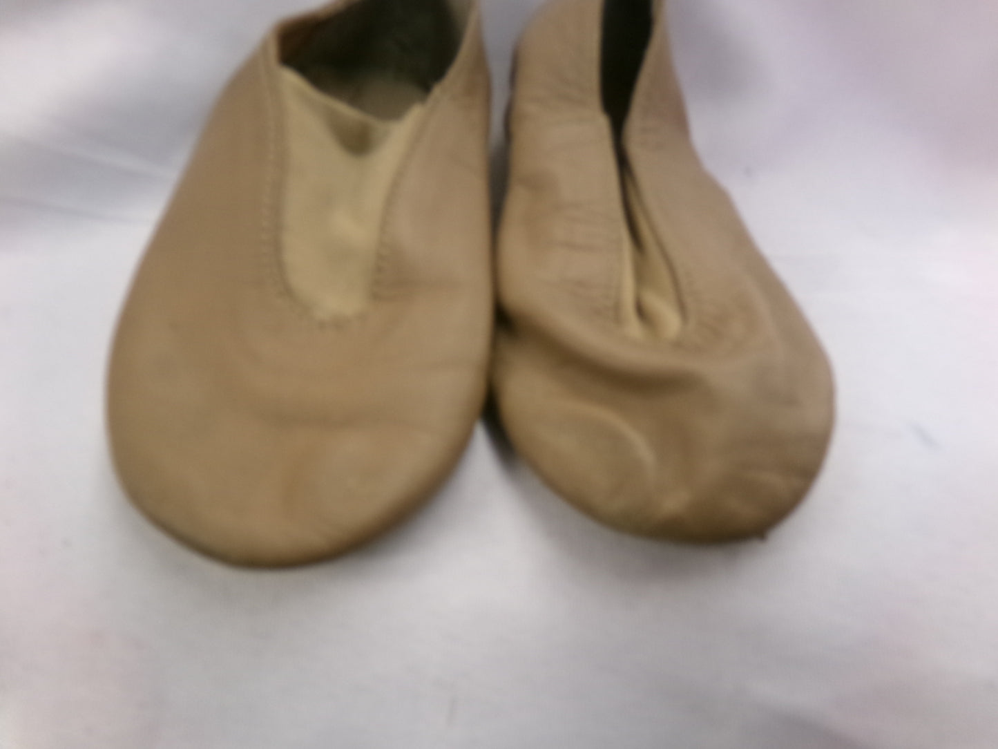 Pre-Owned Jazz Shoes Dancing Fair Little Kid 12M Top Elastic Leather Slip On