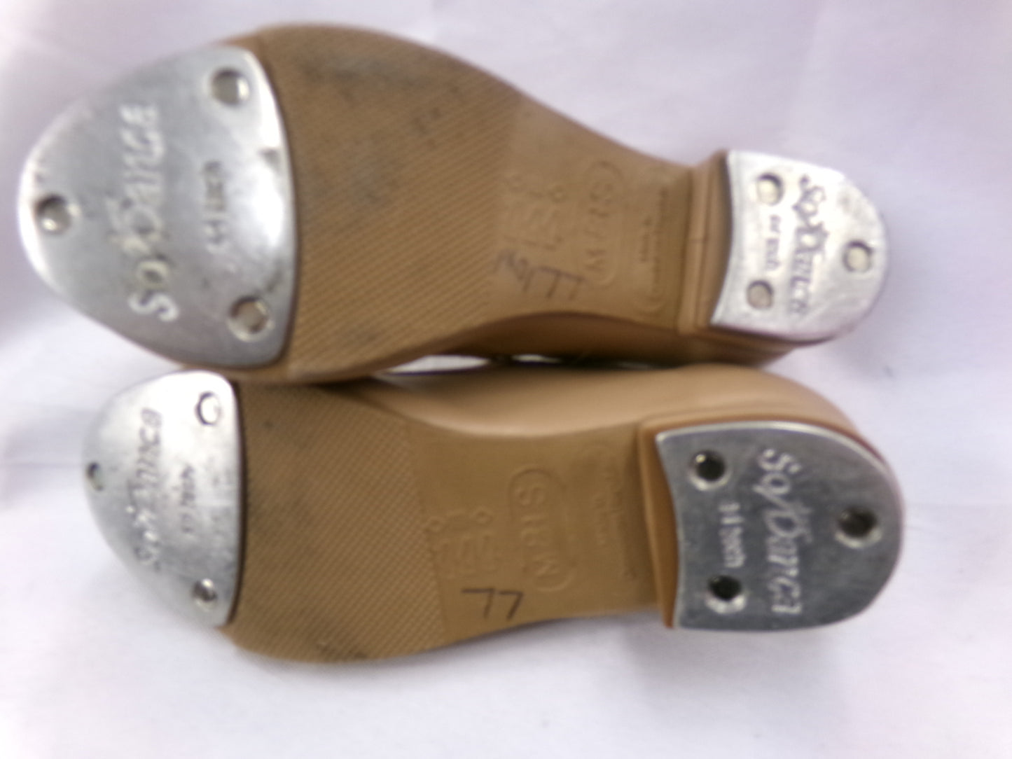 Pre-Owned Tap Shoes SoDanca Toddler 8.5M Mary Jane Leather Loop Strap