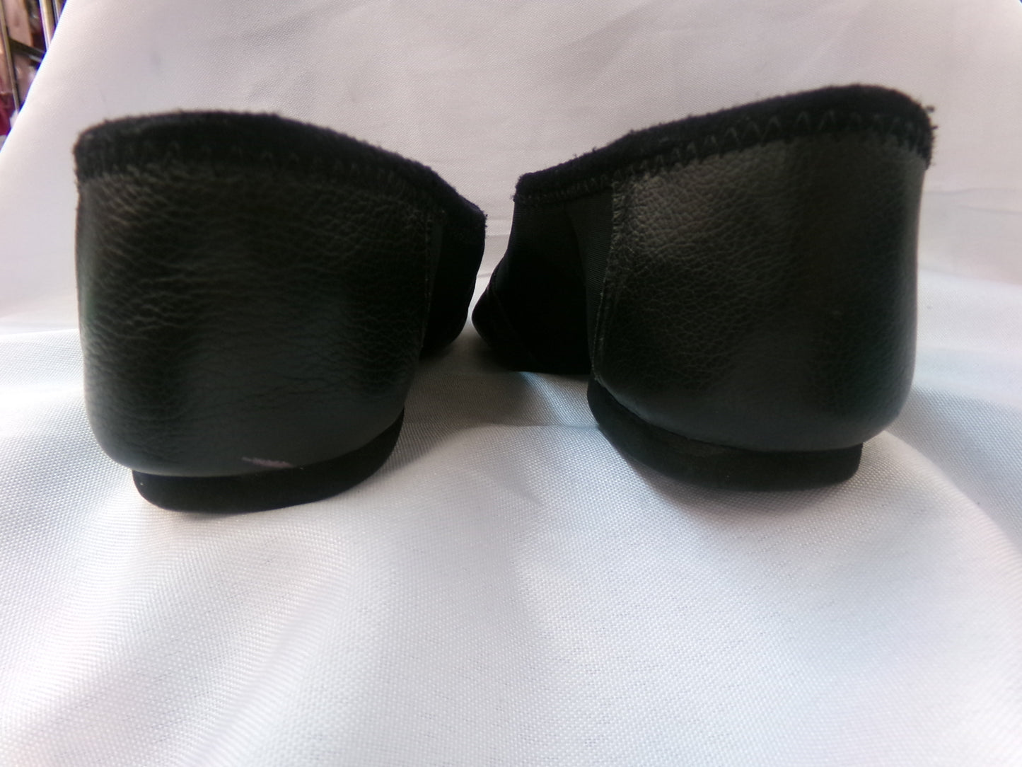Pre-Owned Jazz Shoes So Danca 6M JZ43 Black Adult Pull On Leather Split Sole