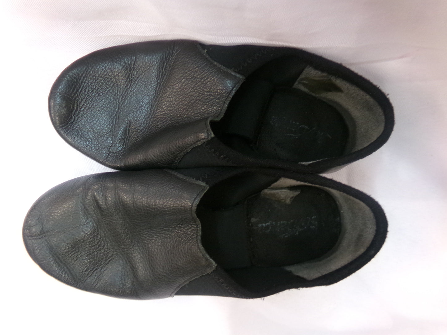 Pre-Owned Jazz Shoes So Danca 6M JZ43 Black Adult Pull On Leather Split Sole