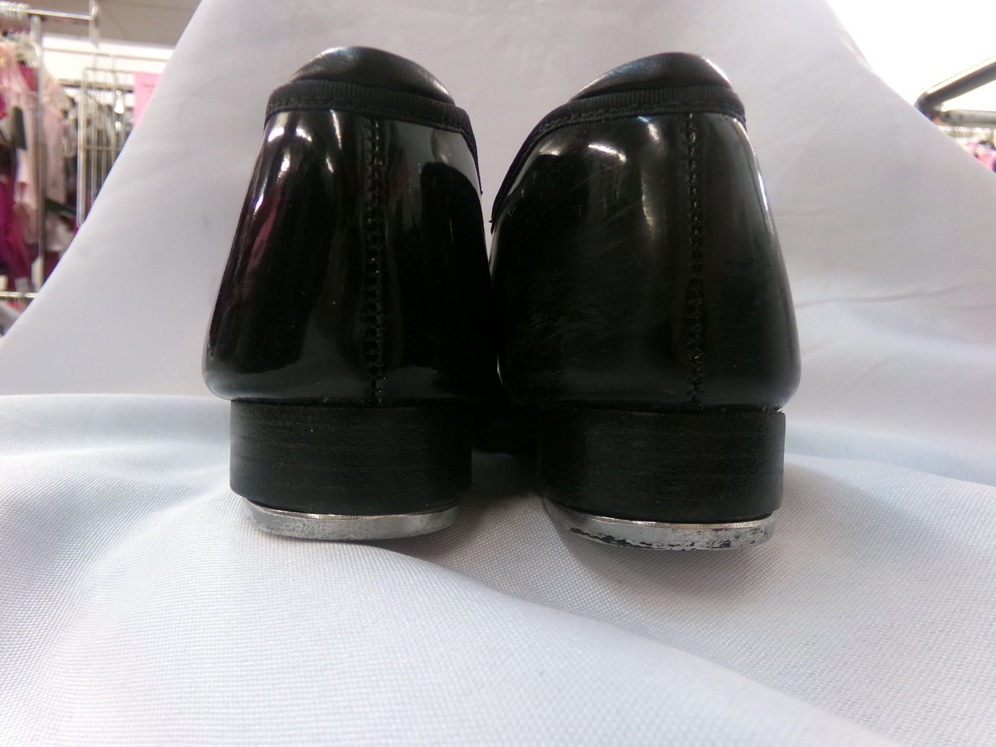 Pre-Owned Tap Shoes Capezio Big Kids 2M Tyette Man Made Elastic Student