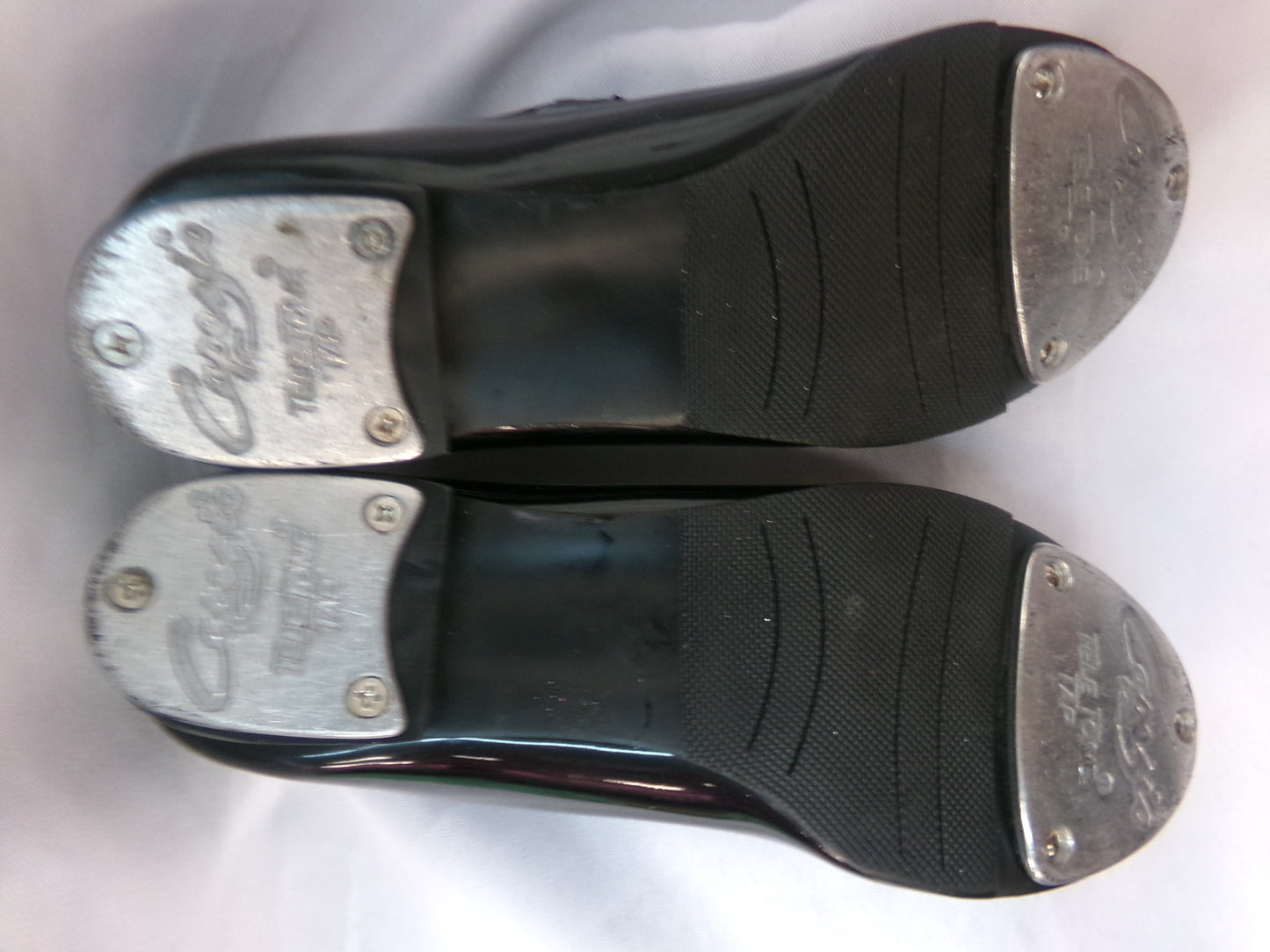 Pre-Owned Tap Shoes Capezio Big Kids 2M Tyette Man Made Elastic Student