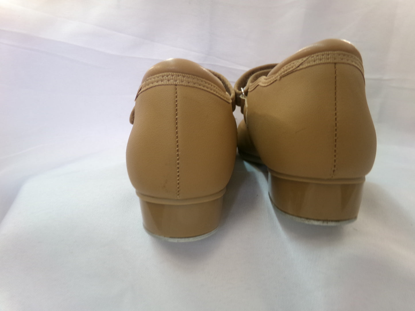 Pre-Owned Dance Tap Shoes Stelle Kids 3M Mary Jane easy Strap Tan