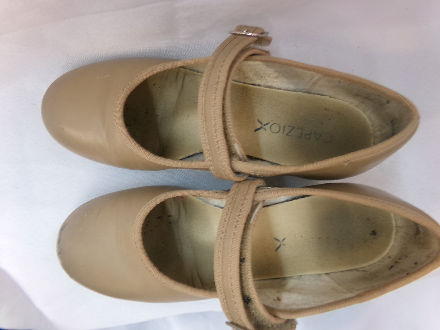 Pre-Owned Tap Shoes Capezio Kids 1.5M Mary Jane Leather Buckle