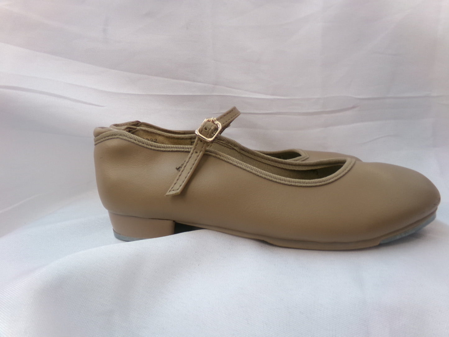 Pre-Owned Tap Shoes Danshuz 752 Girls 3M Tan Mary Jane Buckle