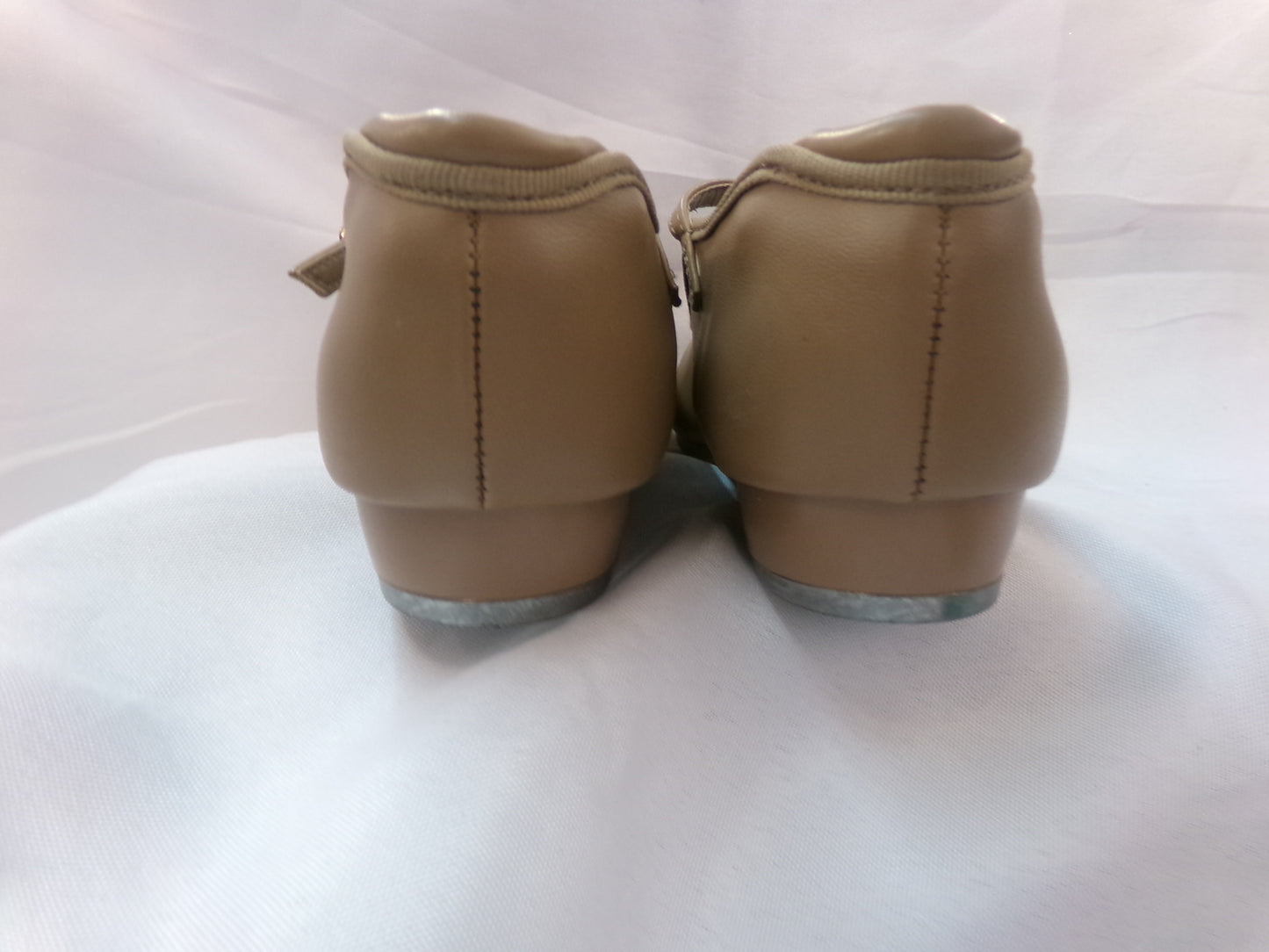 Pre-Owned Tap Shoes Danshuz 752 Girls 3M Tan Mary Jane Buckle